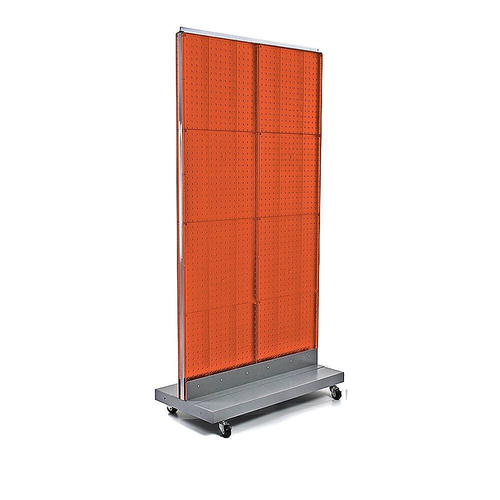 Azar Displays 32" x 60" Pegboard Floor Stand, Orange (700732-ORG)