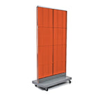 Azar Displays 32" x 60" Pegboard Floor Stand, Orange (700732-ORG)