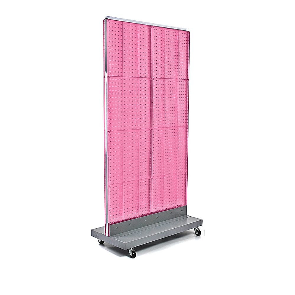 Azar Displays 32" x 60" Pegboard Floor Stand Pink