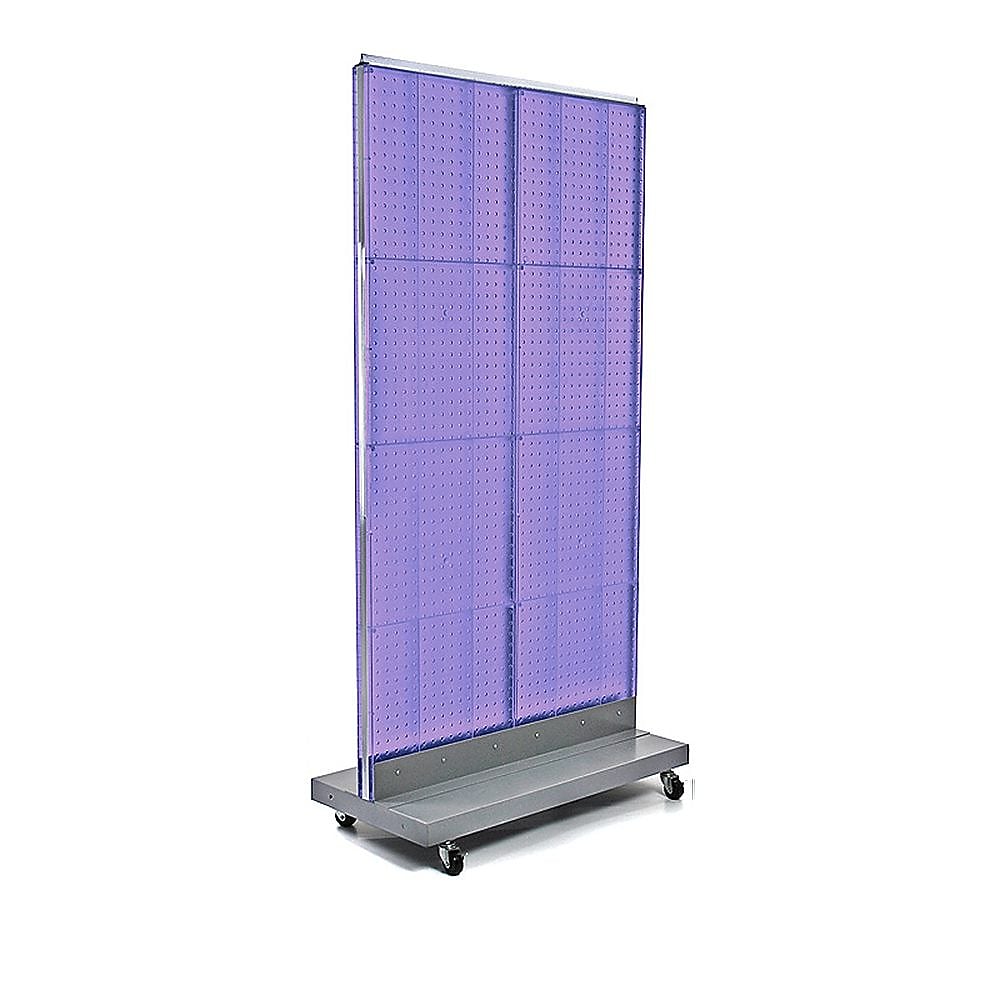 Azar Displays 32" x 60" Pegboard Floor Stand, Purple (700732-PUR)