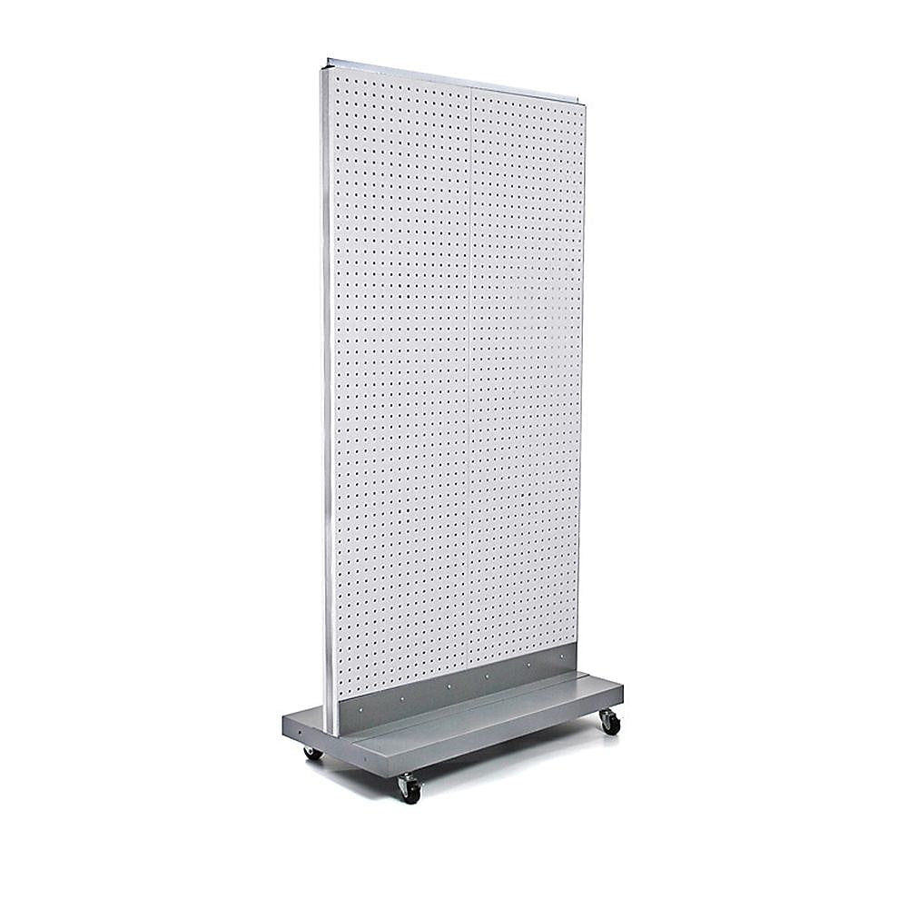 Azar Displays 32" x 60" Pegboard Floor Stand White