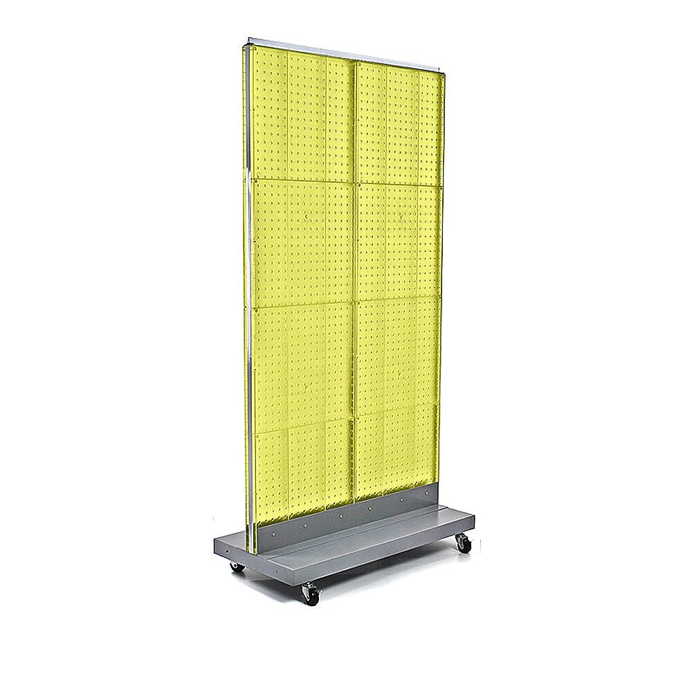 Azar Displays 32" x 60" Pegboard Floor Stand Yellow