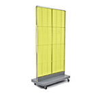 Azar Displays 32" x 60" Pegboard Floor Stand Yellow