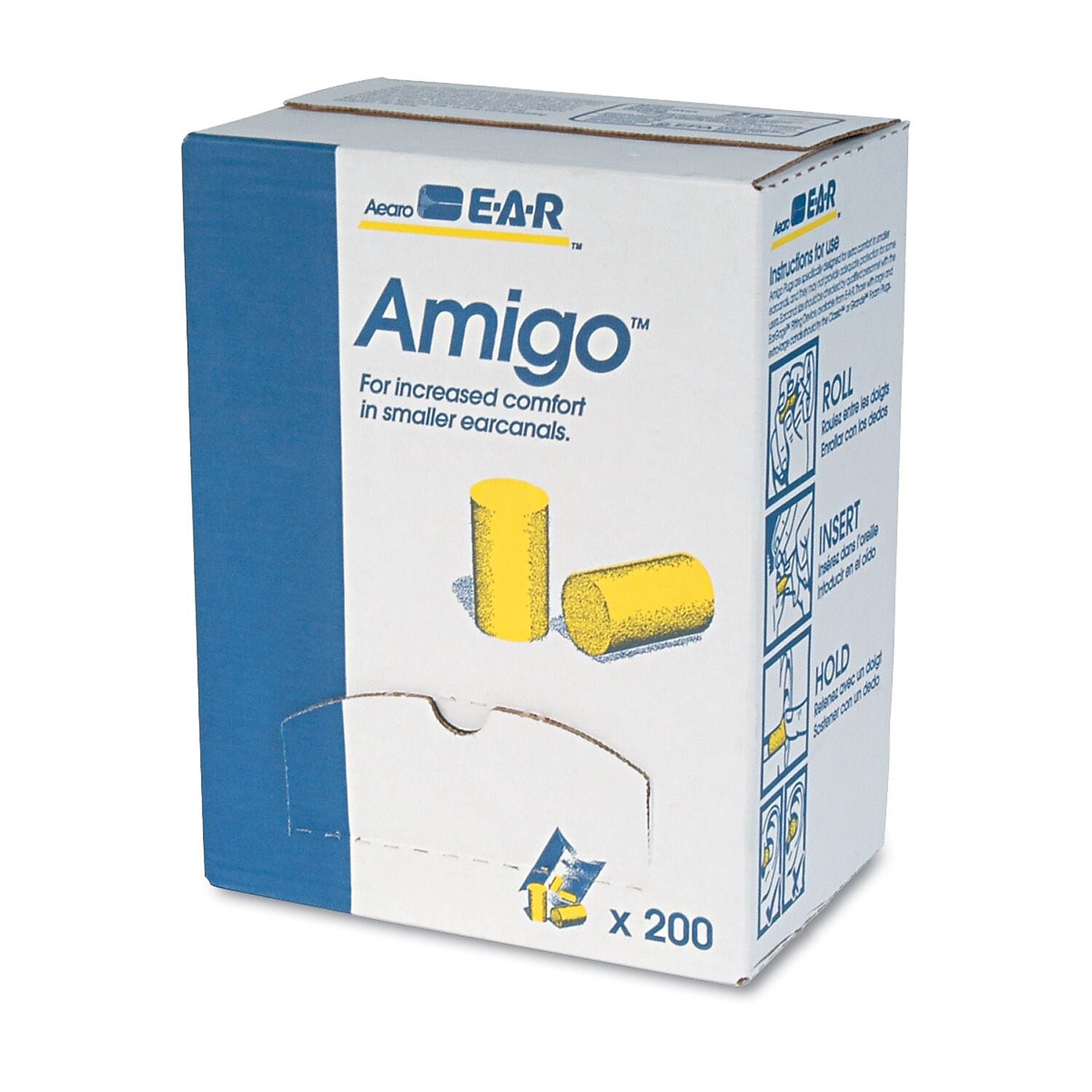 3M Classic Small Uncorded Earplugs Yellow