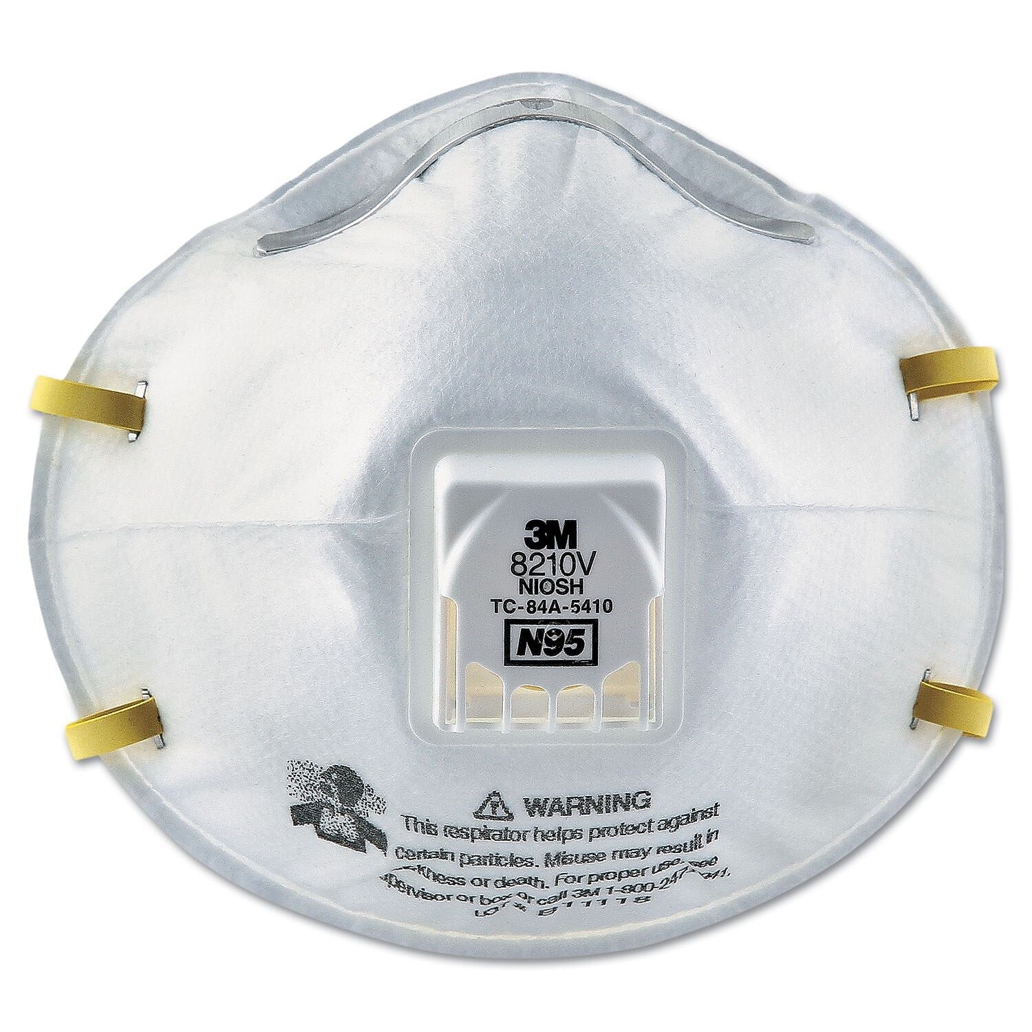 3M Particulate Respirator, White, 10/Carton