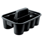 Rubbermaid Commercial 8-Compartment Caddy, Black Plastic (FG315488BLA)
