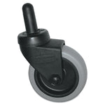 Rubbermaid Commercial Replacement Black Bayonet 3" Swivel Casters (FG7570L20000)