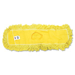 Rubbermaid Commercial Trapper Commercial Dust Mop Looped-end Launderable 5" x 24" Yellow