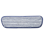 Rubbermaid Commercial Microfiber Finish Pad Blue/White, Pack of 6 (FGQ80000W)