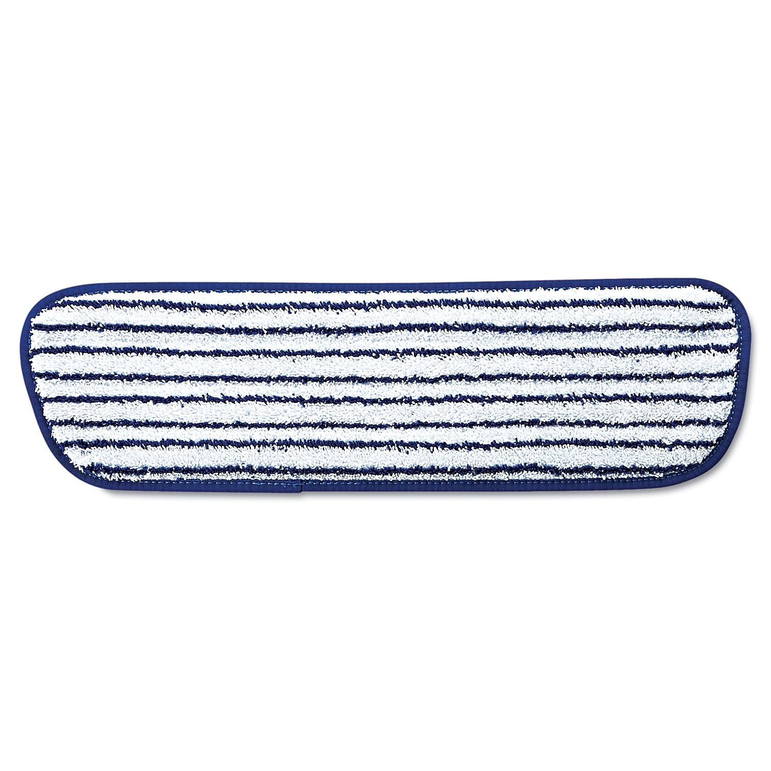 Rubbermaid Commercial Microfiber Finish Pad Blue/White, Pack of 6 (FGQ80000W)