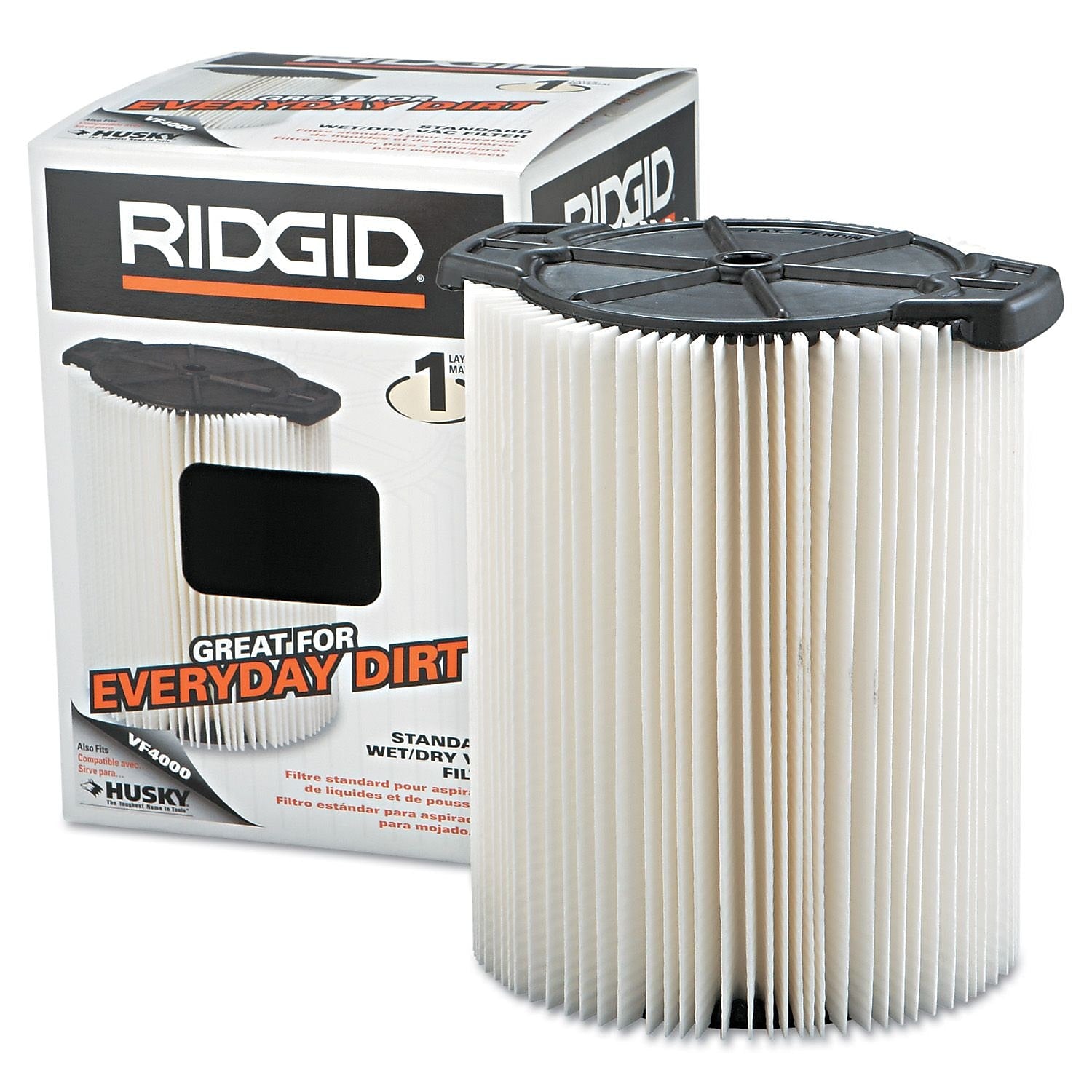 RIDGID Standard Pleated Vacuum Paper Filter (VF4000)