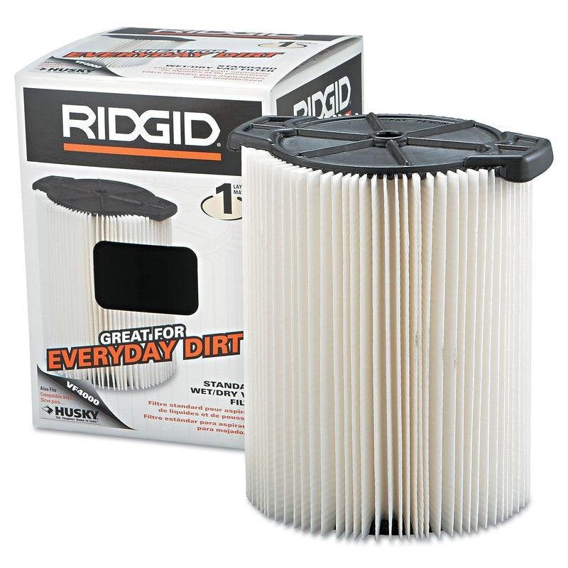 RIDGID Standard Pleated Vacuum Paper Filter (VF4000)