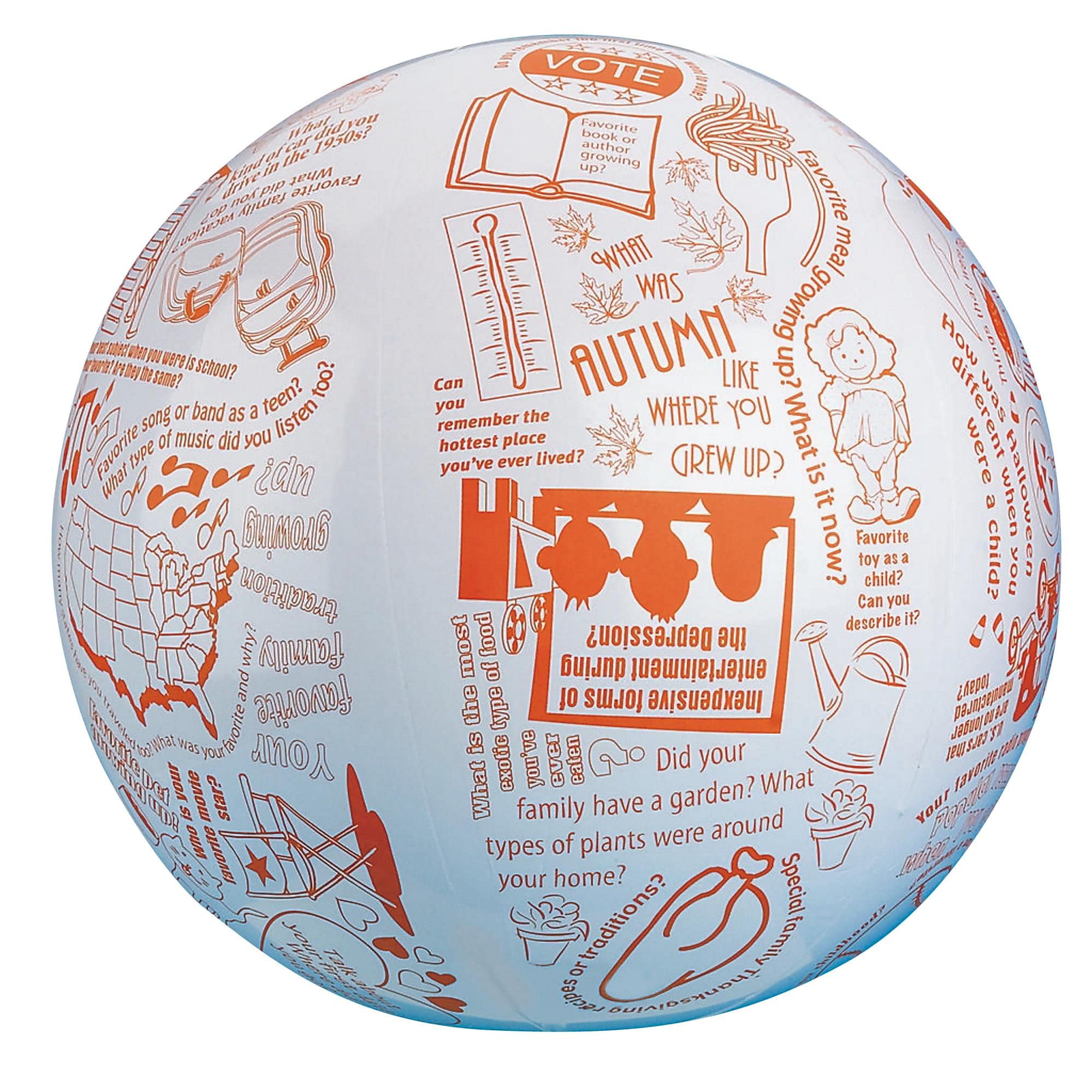 S&S Toss 'n Talk-About Reminiscing Ball (17120)