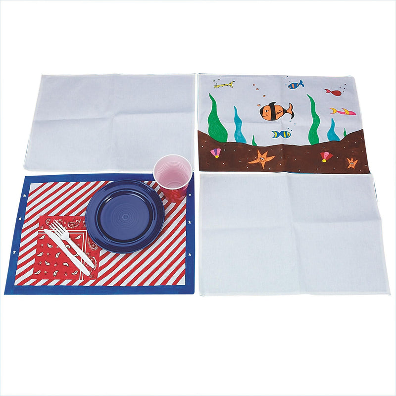 S&S® Color-Me™ 18 1/2" x 13" Canvas Placemat
