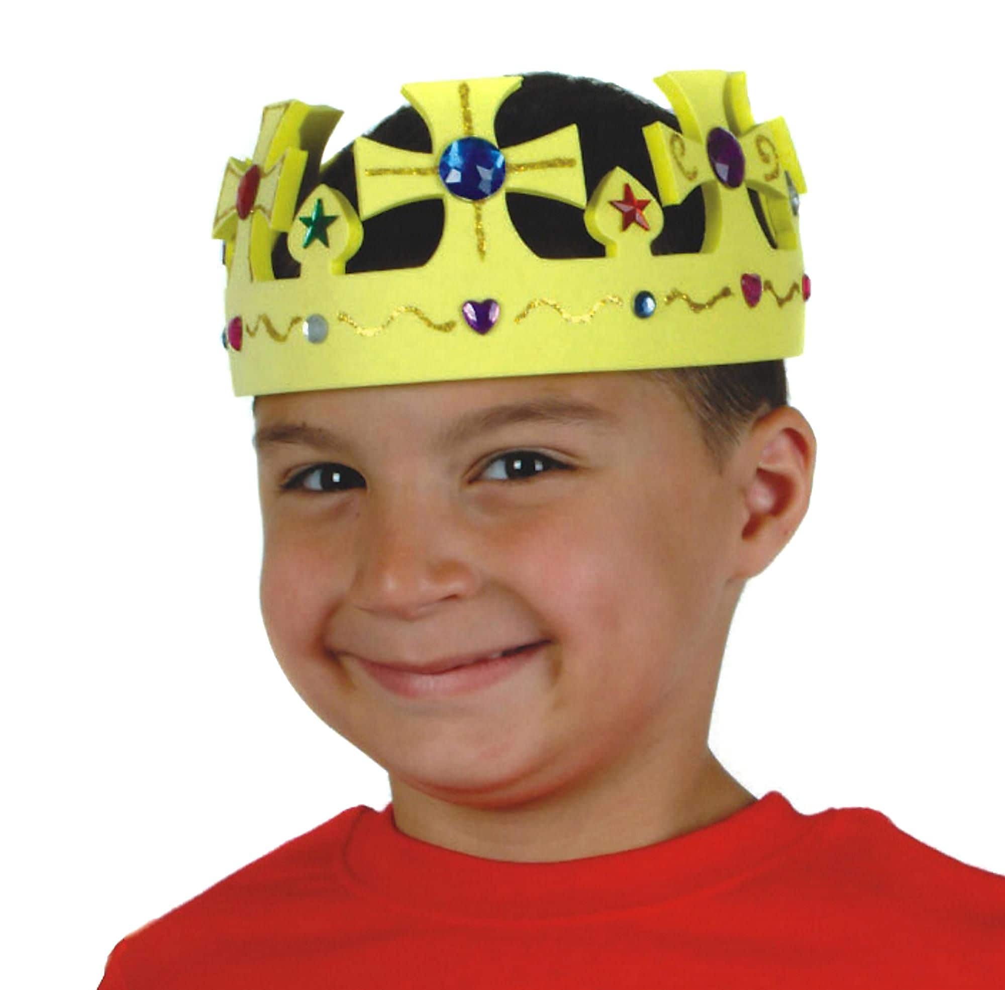 S&S Worldwide Super Foam Crowns Craft Kit, 12/Pack