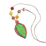 S&S Wood Leaf Necklace Craft Kit, 12/Pack (GP2118)