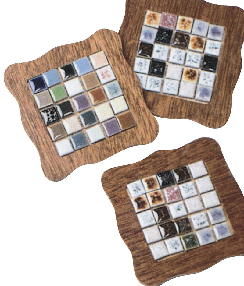 S&S Tiny Tile Coasters Craft Kit, 16/Pack (GP889)