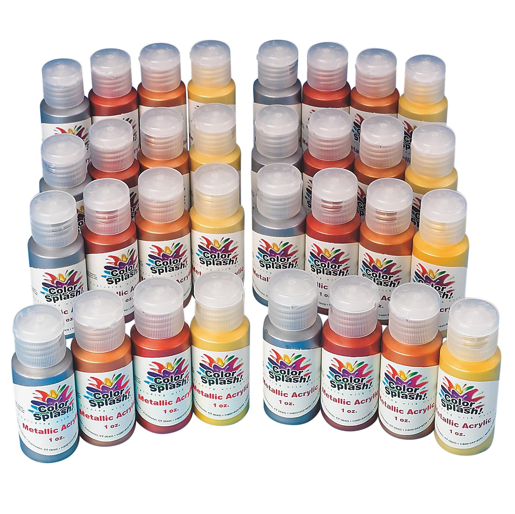 Color Splash® 1 oz. Metallic Acrylic Paint Pass Around Pack