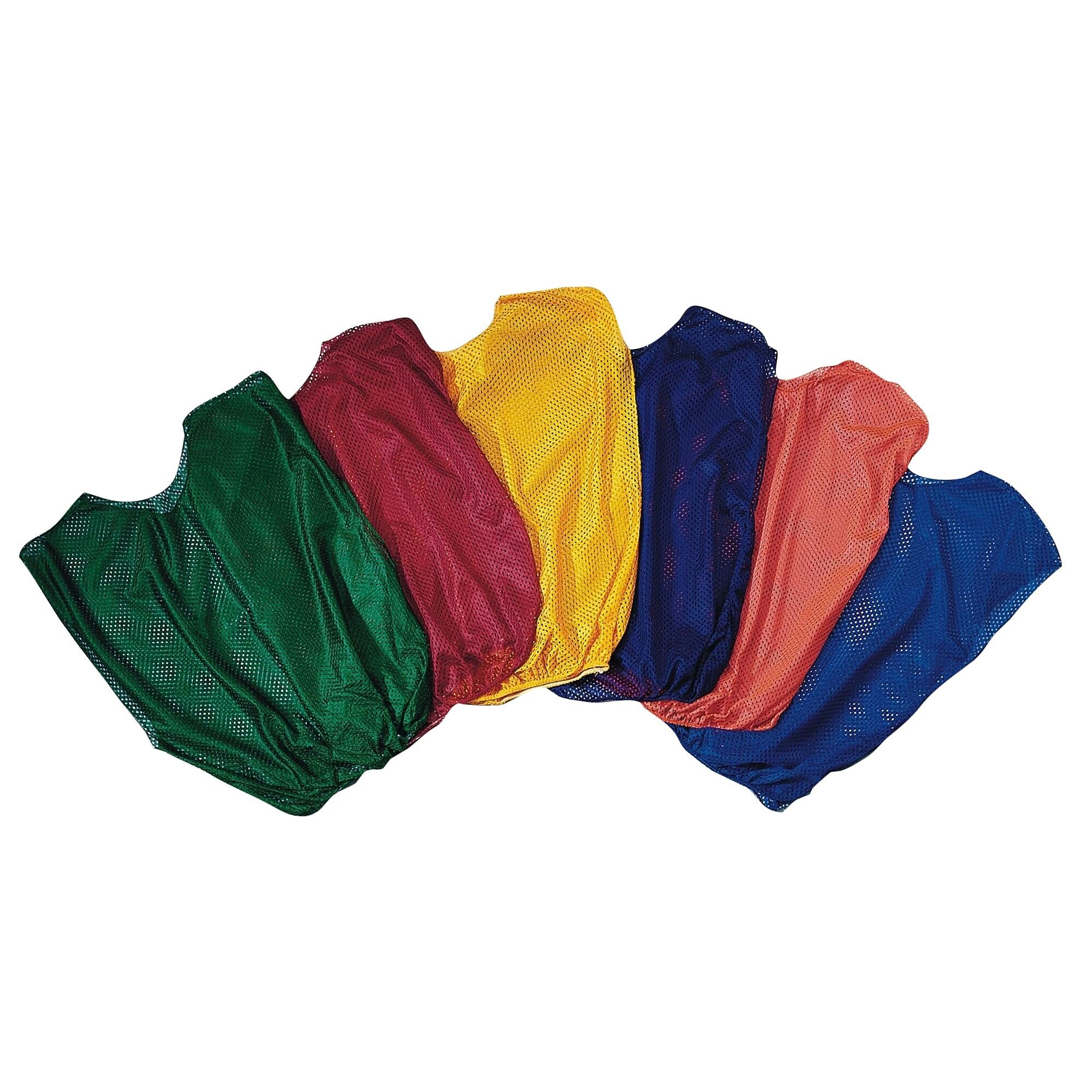 Spectrum Adult Size Nylon Mesh Pinnies, Orange (W4825005)