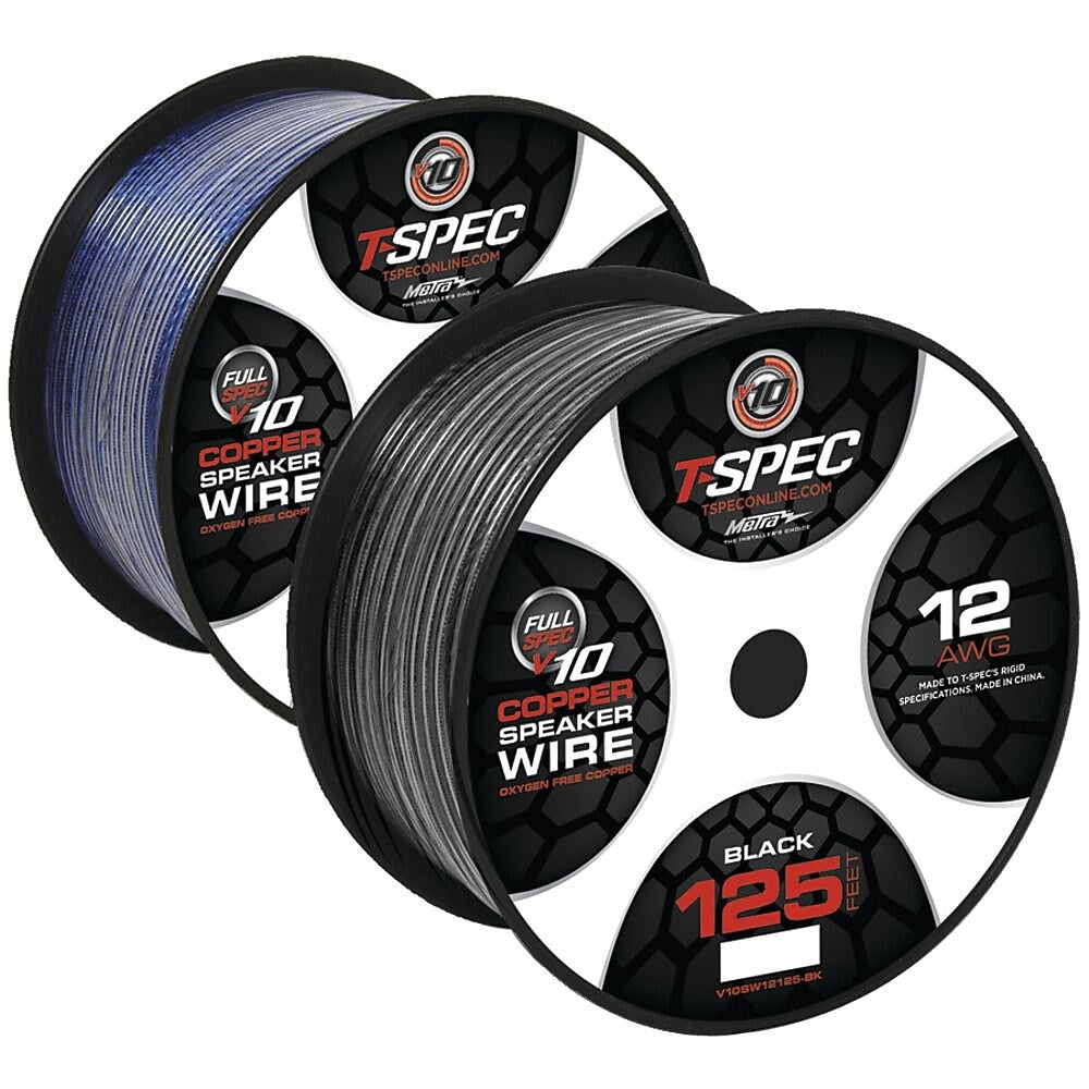 T-Spec V10 Series V10SW12125-BK 125' Stereo Audio Cable, Black