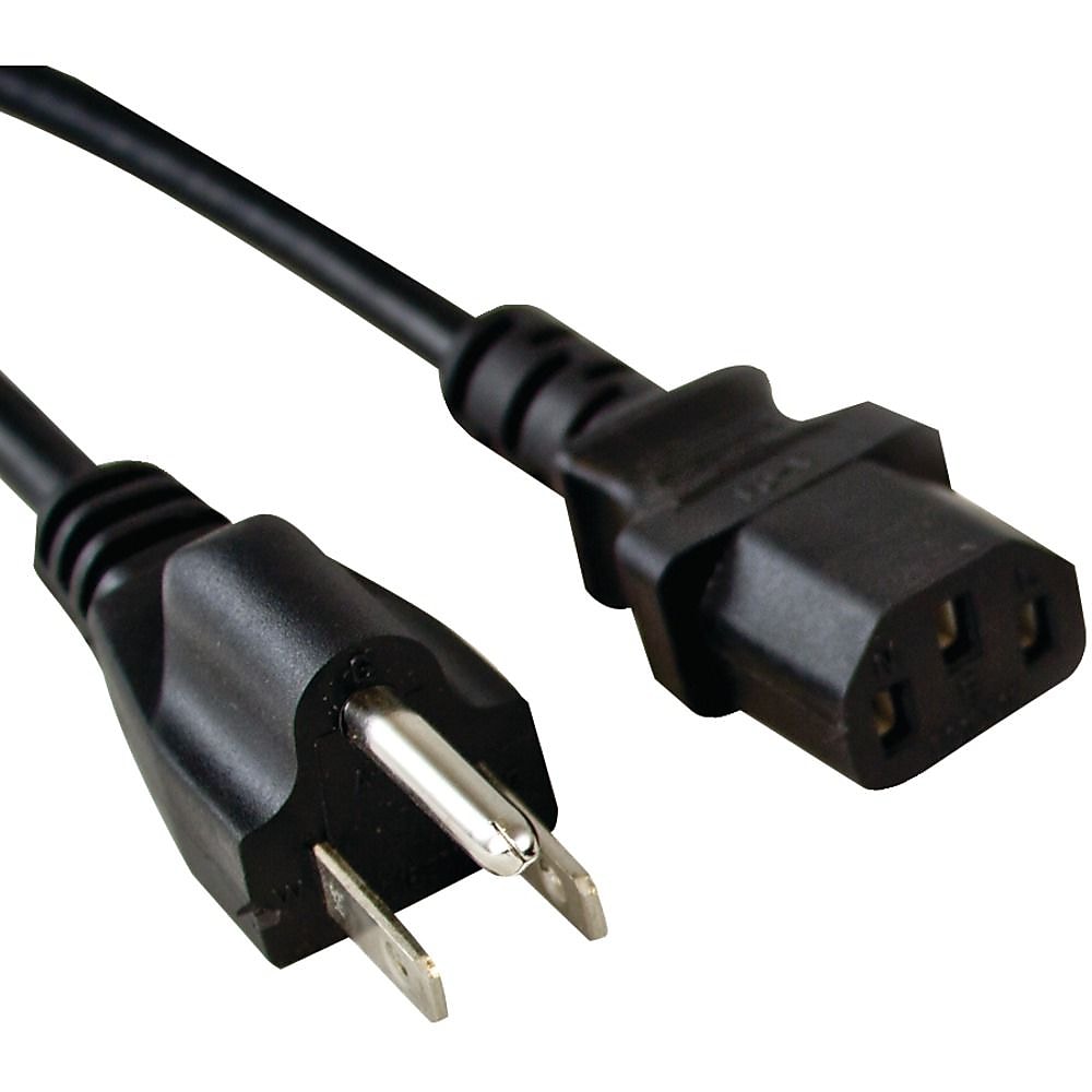 Vericom 4' 3-Prong C13 Power Cord, Black (TCTXPS0400942)