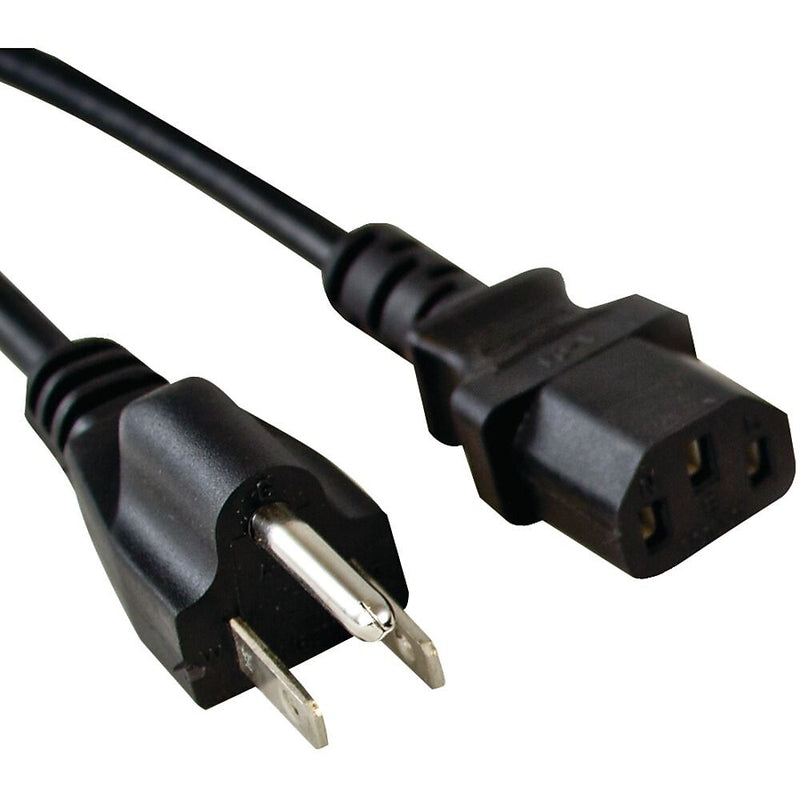Vericom 6' 3-Prong C13 Power Cord, Black (TCTXPS0600534)