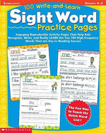Scholastic 100 Write-and-Learn Sight Word Practice Pages, Grades K-2 by, Paperback (9780439365628)