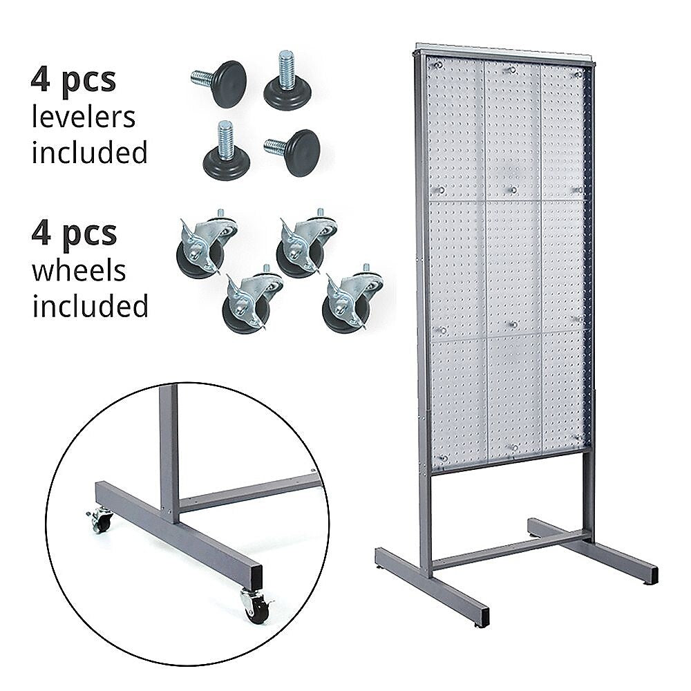 Azar Clear Pegboard Display 48H x 24W-inch