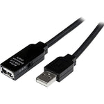 StarTech 32.81' USB 2.0 M/F Active Extension Cable, Black