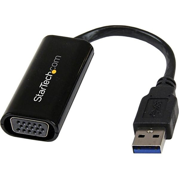 StarTech USB32VGAES Slim USB 3.0 to VGA External Video Card Multi Monitor Adapter