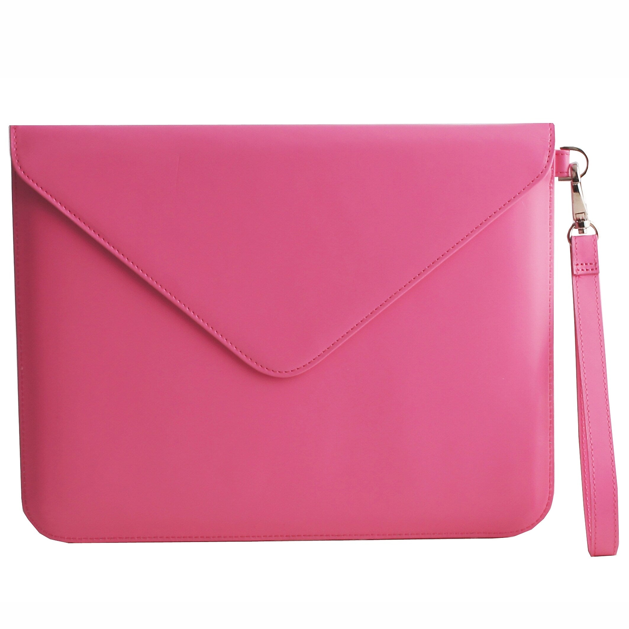 Paperthinks™ Recycled Leather Folio For iPad 2/3 and 11" Tablets, Fuchsia