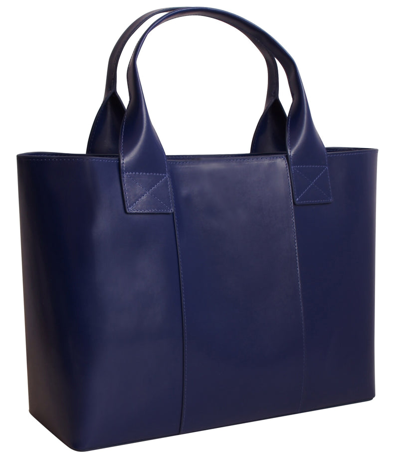 Paperthinks™ Classic Collection 10" x 15" x 5" Shopping Bag, Navy Blue