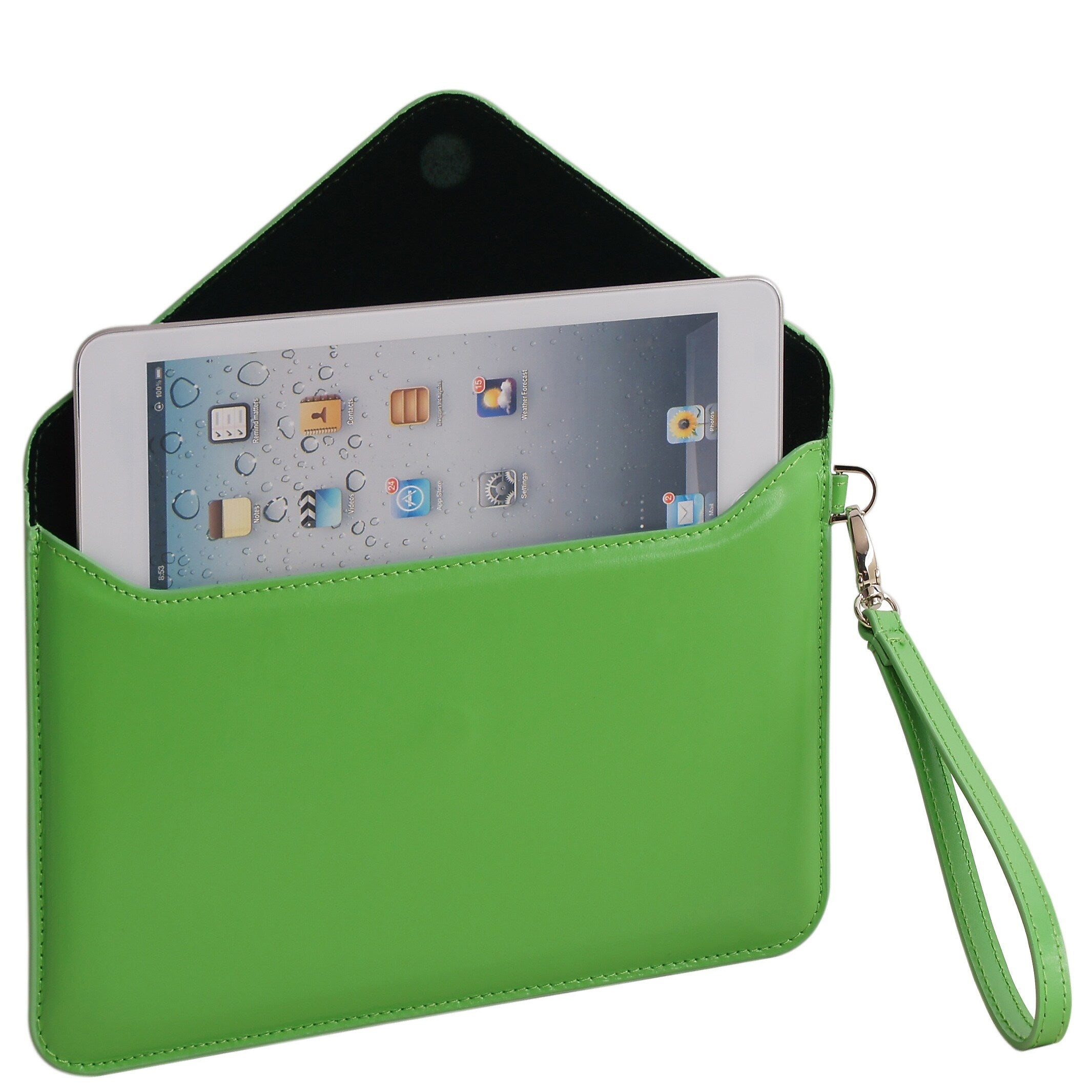 Paperthinks™ Recycled Leather Folio For iPad Mini and 7" Tablets, Mint
