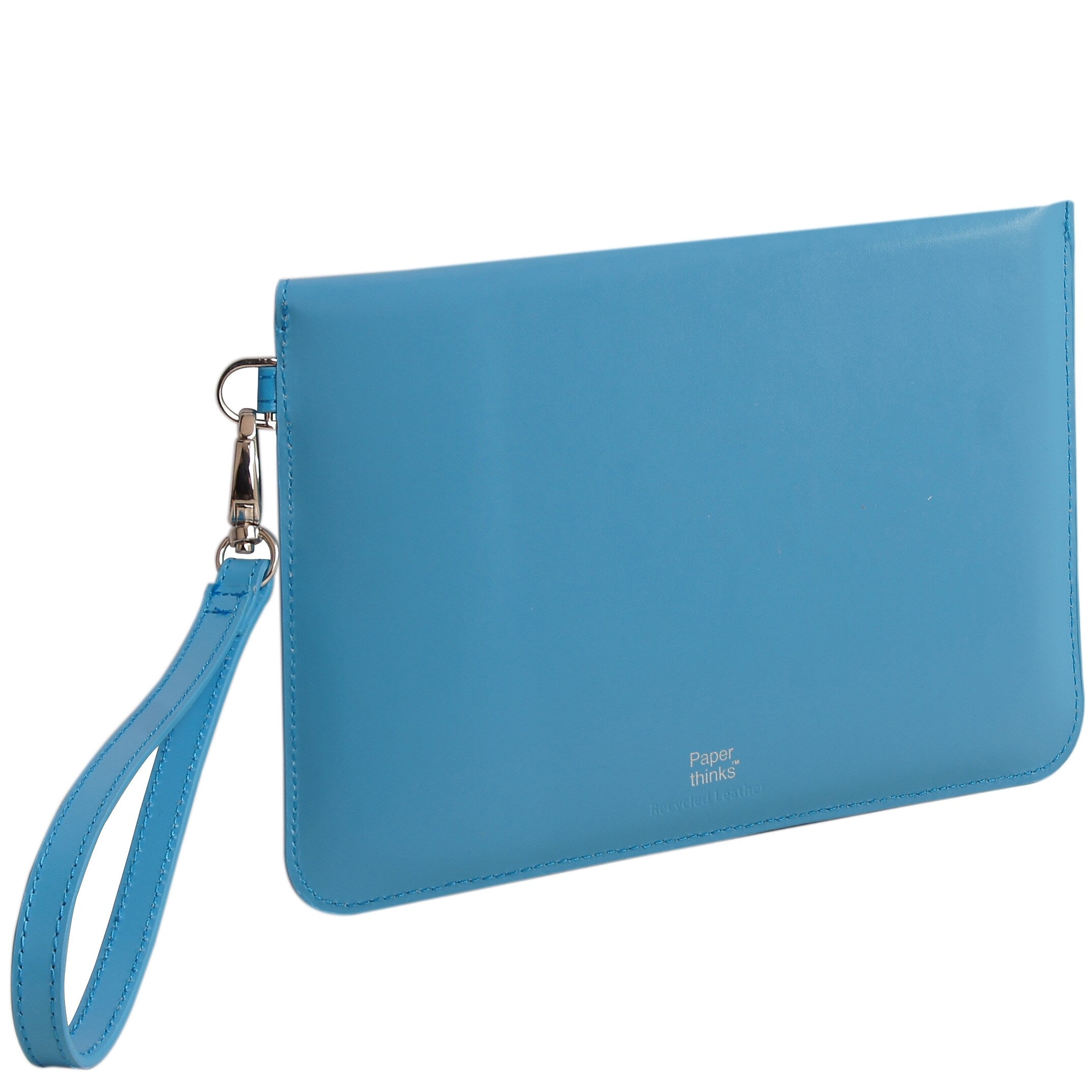 Paperthinks™ Recycled Leather Folio For iPad Mini and 7" Tablets, Blue Mist