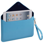 Paperthinks™ Recycled Leather Folio For iPad Mini and 7" Tablets, Blue Mist
