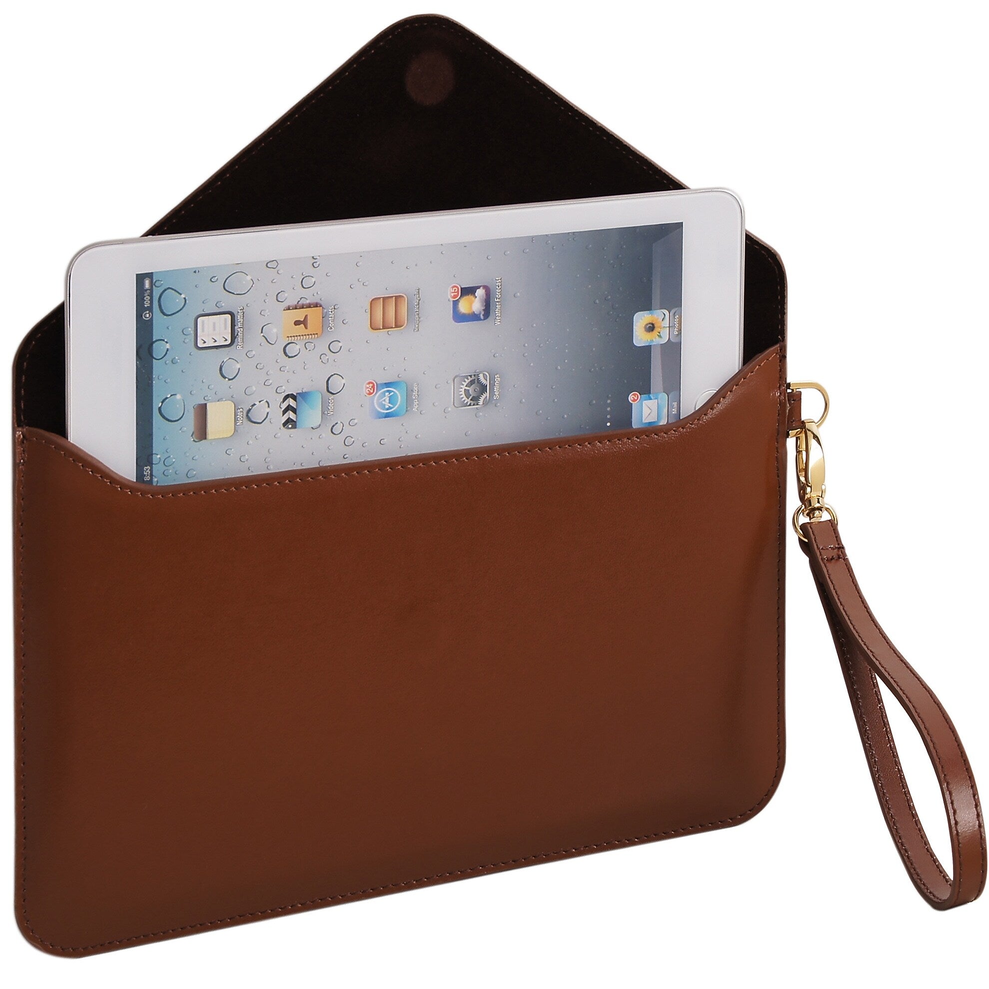 Paperthinks™ Recycled Leather Folio For iPad Mini and 7" Tablets, Tan