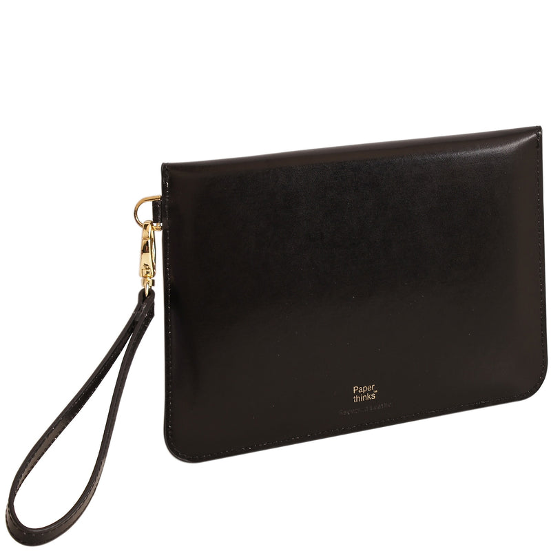 Paperthinks™ Recycled Leather Folio For iPad Mini and 7" Tablets, Black
