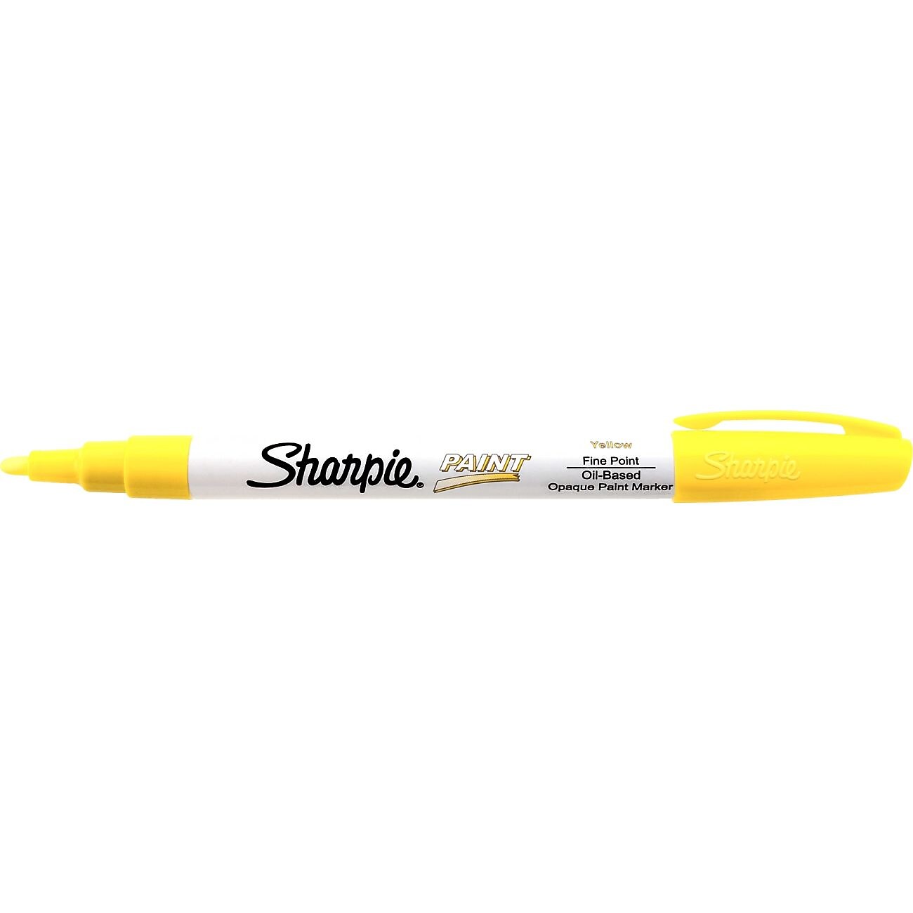 Permanent Paint Marker, Fine Point, Yellow