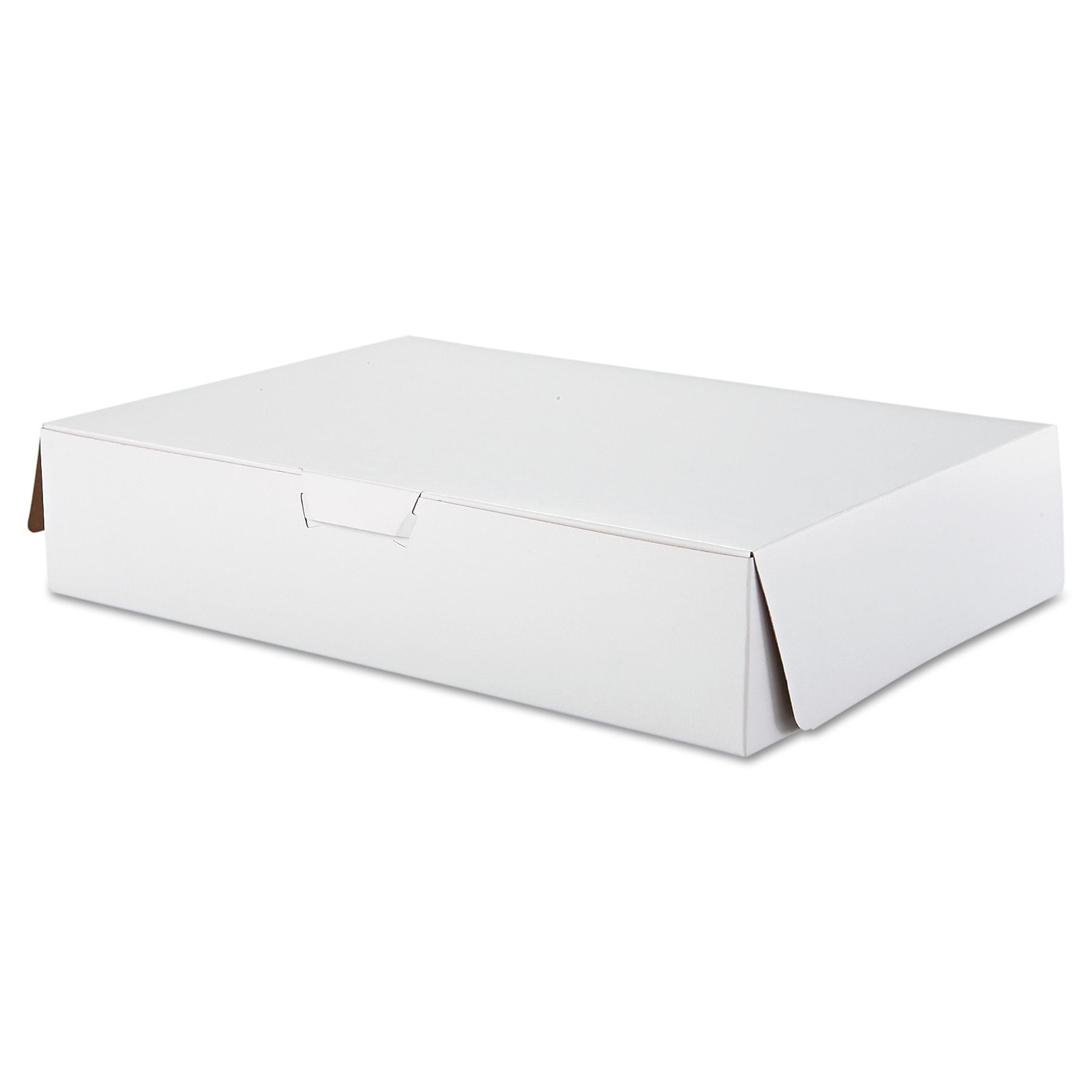 Southern Champion Tray White Paperboard Lock Corner Bakery Box, 4" x 14" x 19", 50/Pack
