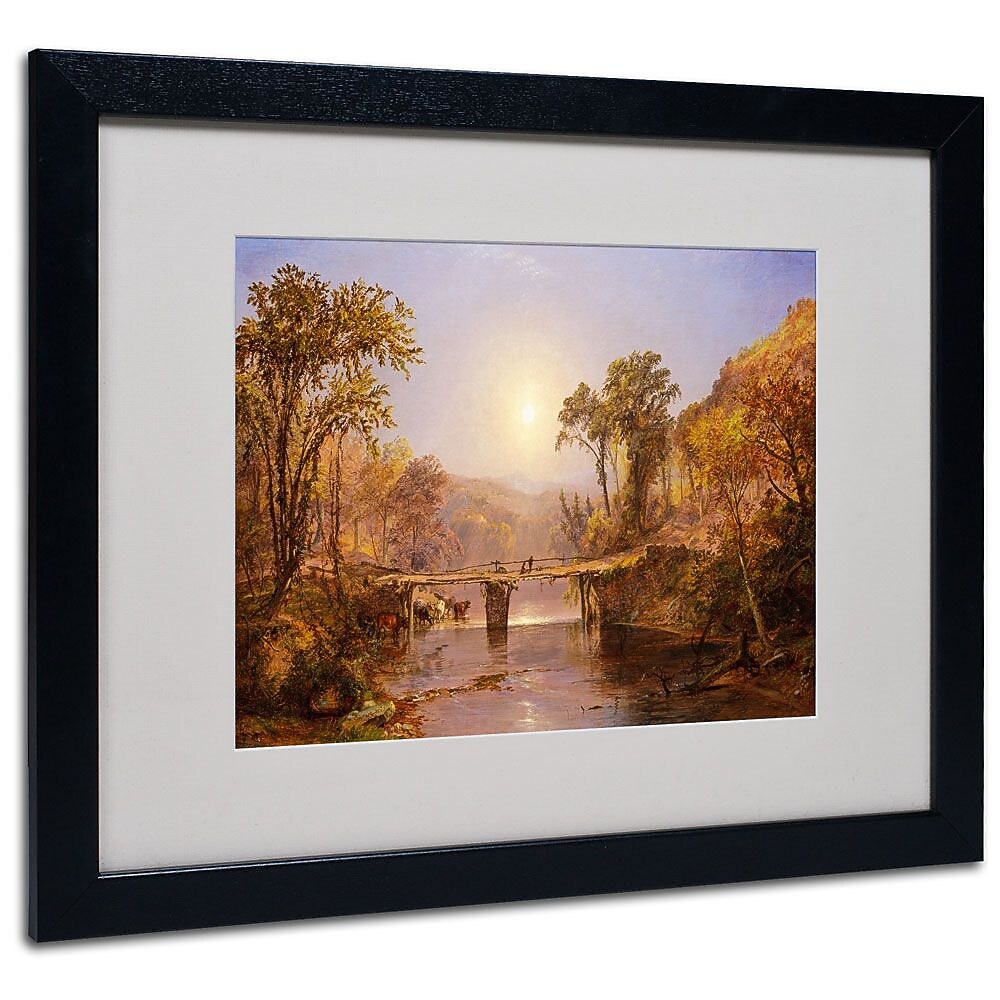 Trademark Fine Art 16" x 20" Acrylic Matted Framed Art Black Frame