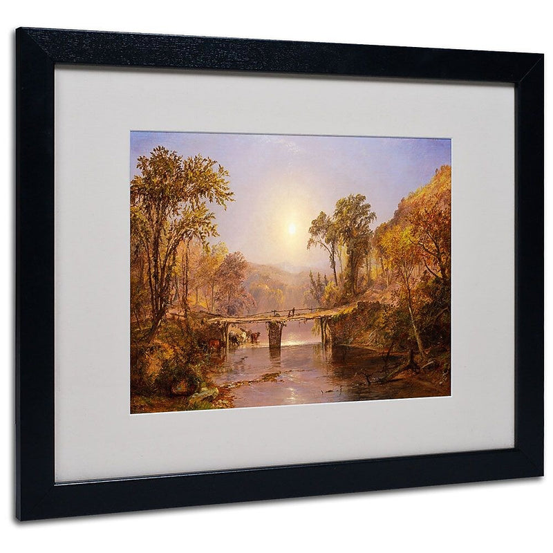 Trademark Fine Art 16" x 20" Acrylic Matted Framed Art Black Frame