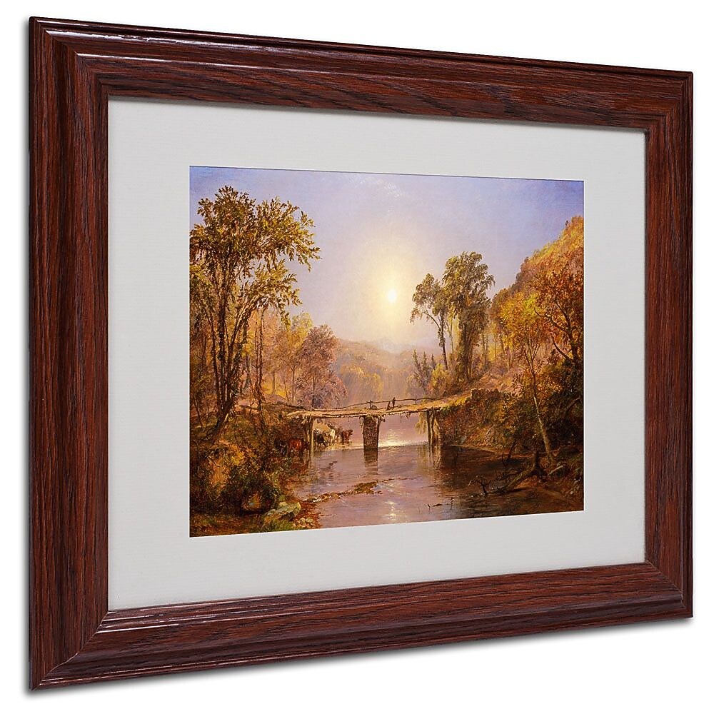 Trademark Fine Art 11" x 14" Acrylic Matted Framed Art Wood Frame
