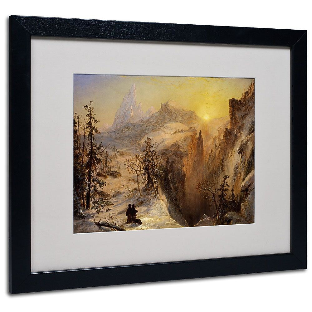 Trademark Fine Art 16" x 20" Acrylic Framed Art, Black Frame