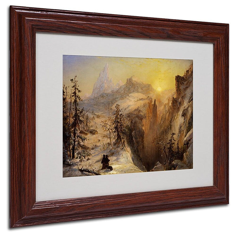 Trademark Fine Art 11" x 14" Acrylic Framed Art, Wood Frame