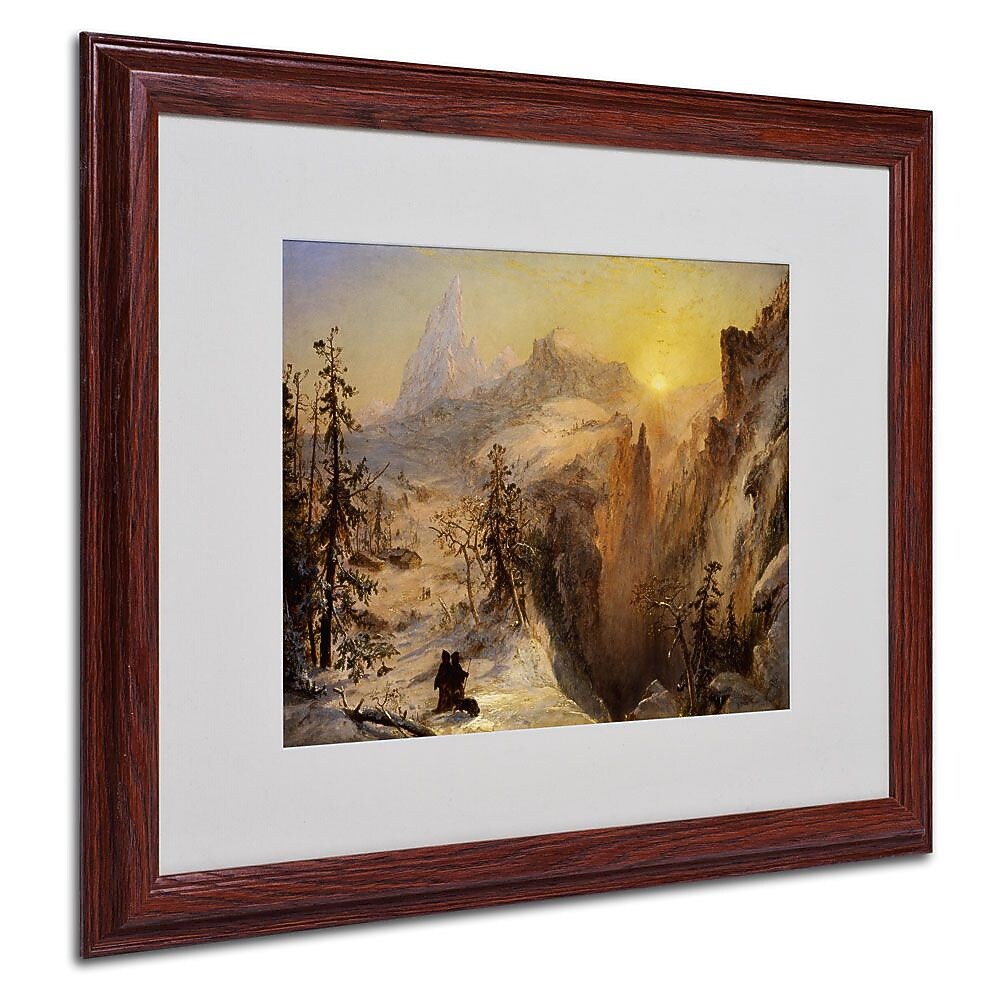 Trademark Fine Art 16" x 20" Acrylic Framed Art, Wood Frame