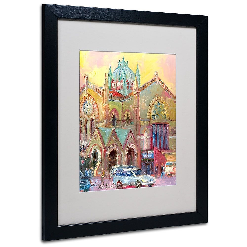 Trademark Fine Art 16" x 20" Wood Frame Boston 2 Black