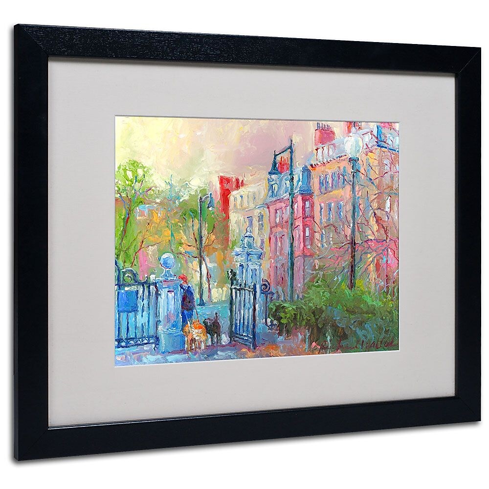Trademark Fine Art 20" x 16" Wood Frame Matted Framed Art, Black