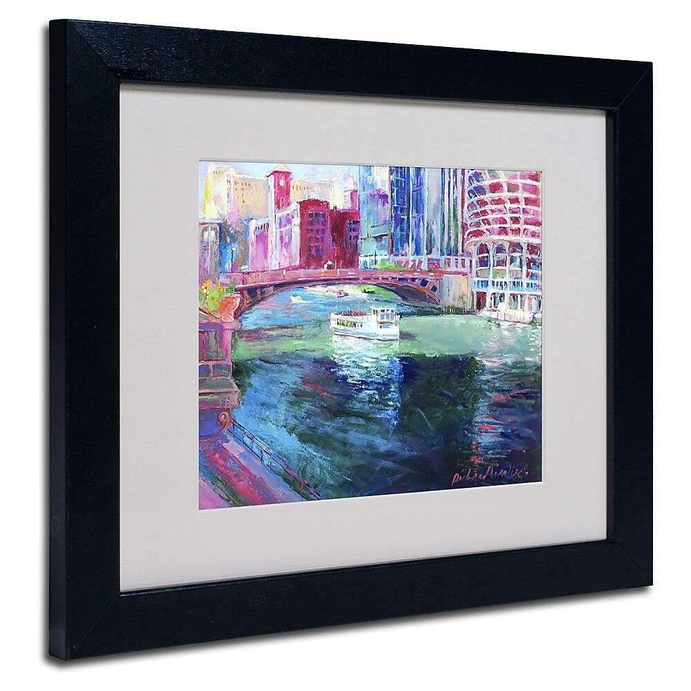 Trademark Fine Art 11" x 14" Acrylic Chicago 2, Black