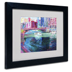 Trademark Fine Art 11" x 14" Acrylic Chicago 2, Black