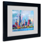 Trademark Fine Art 11" x 14" Acrylic Chicago 5, Black Frame